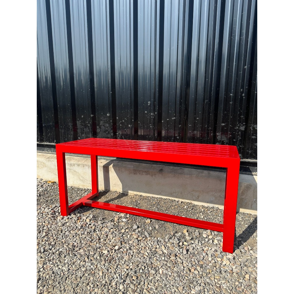 (2″x1″) ม้านั่งกลางแจ้ง เหล็กกัลวาไนซ์ที่ทนทาน ที่นั่งหลายสี ไม่เป็นสนิม ม้านั่งยาว IDEA-0003