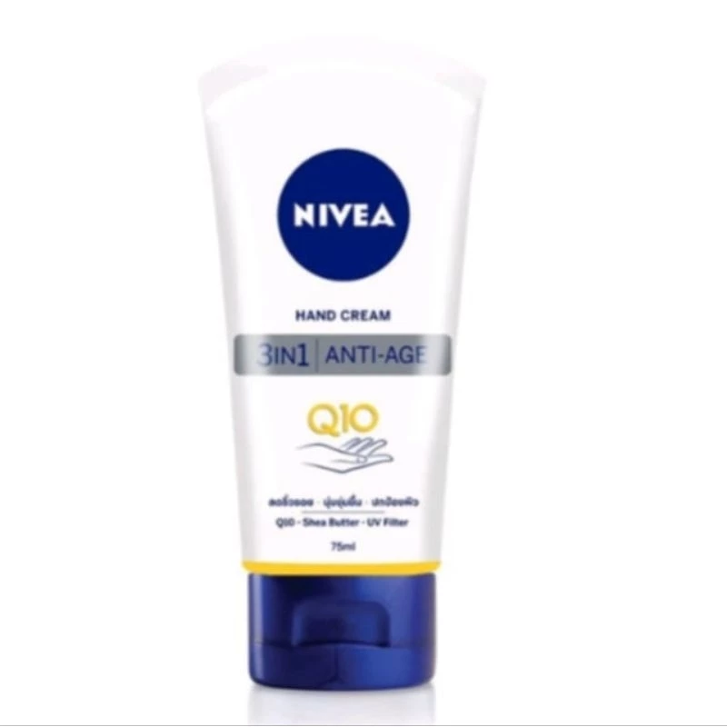 [75 ml] NIVEA Hand Cream Anti-Age Q10 75ml นีเวีย ครีมบำรุงมือสูตรคิวเทน.