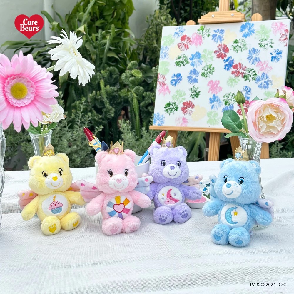 พวงกุญแจแคร์แบร์นางฟ้า (Care Bear Angel Keychain) แท้ 100%