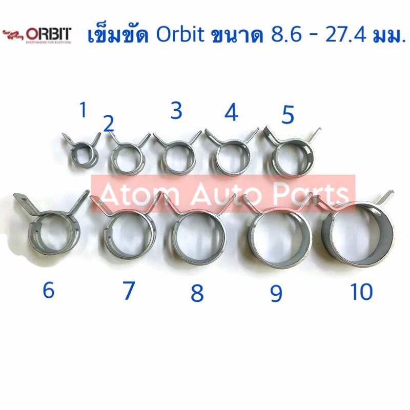 Orbit เข็มขัดรัดท่อ แบบบีบ (กดที่ตัวเลือกนะคะ)