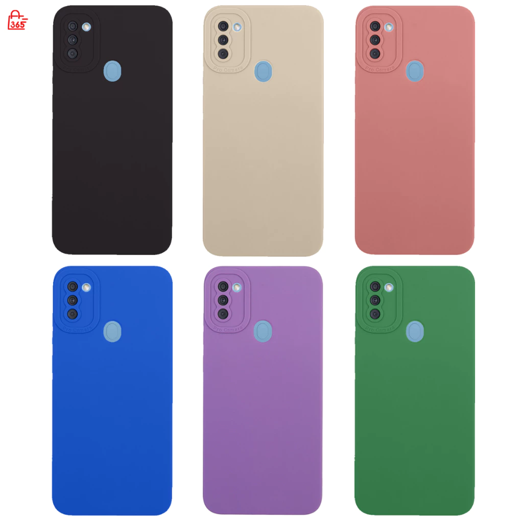 เคส สำหรับ Samsung Galaxy A11 M11 เคสซิลิโคนนิ่ม กันกล้อง TPU สีพื้น