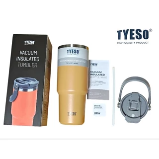 แก้ว TYESO แบบสลักชื่อ เเจ้งชื่อในเเชทนะครับ ของแท้ เก็บอุณหภูมิได้ดี ขนาด600/750/900/1200ml