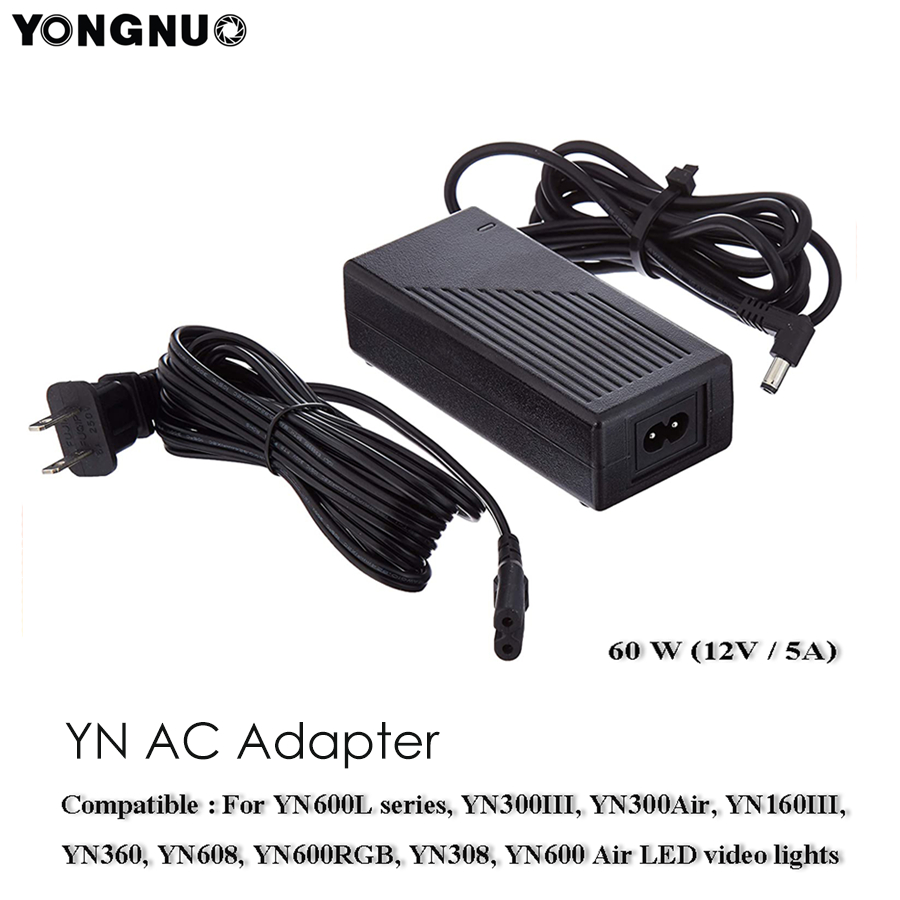 Yongnuo 60W AC Adapter ของแท้ (12V 5A)