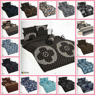 [NEW!! 2025] TOTO ผ้าปูที่นอนลายธรรมดา พิมพ์ลาย 3.5/5/6 ฟุต …