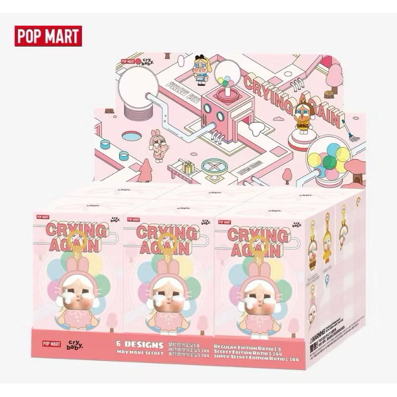 มีของพร้อมส่งในไทย Crybaby Crying Again พวงกุญแจ (ยก box 6 จุ่ม) สินค้าแท้100%