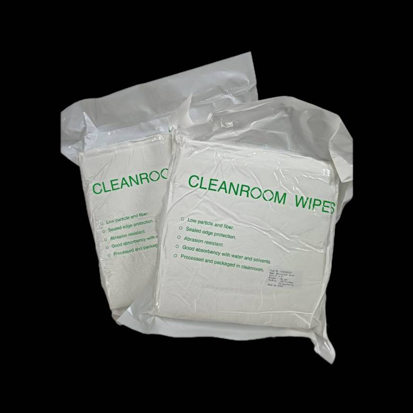 Microfiber Wipe 9" x 9" สำหรับเช็ดทำความสะอาดในห้องคลีนรูม,งานอุตสาหกรรมทั่วไป