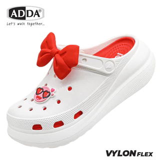 รองเท้าหัวโต ADDA รุ่น 59G01-W1 SIZE (4-7) สำหรับหญิง มีสายรัดหลังเพิ่มความกระชับ นุ่มสวมใส่สบาย