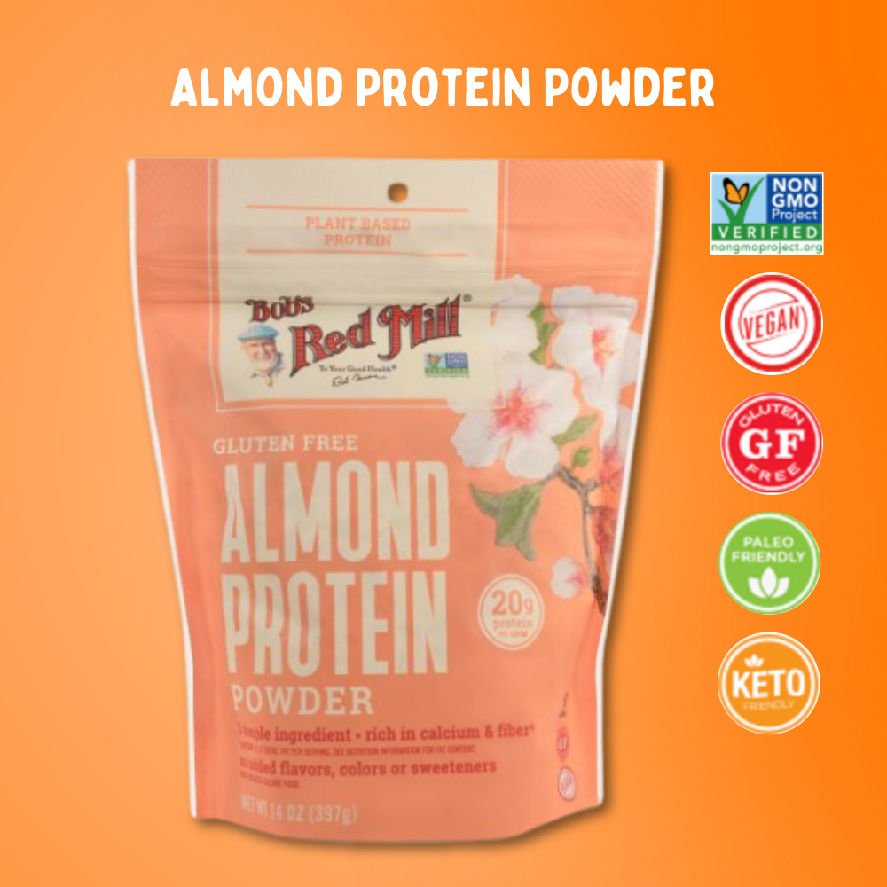 Bob's Red Mill Gluten Free Almond Protein Powder 397g | ผงโปรตีนอัลมอนด์ปราศจากกลูเตน | Sunshine Mar