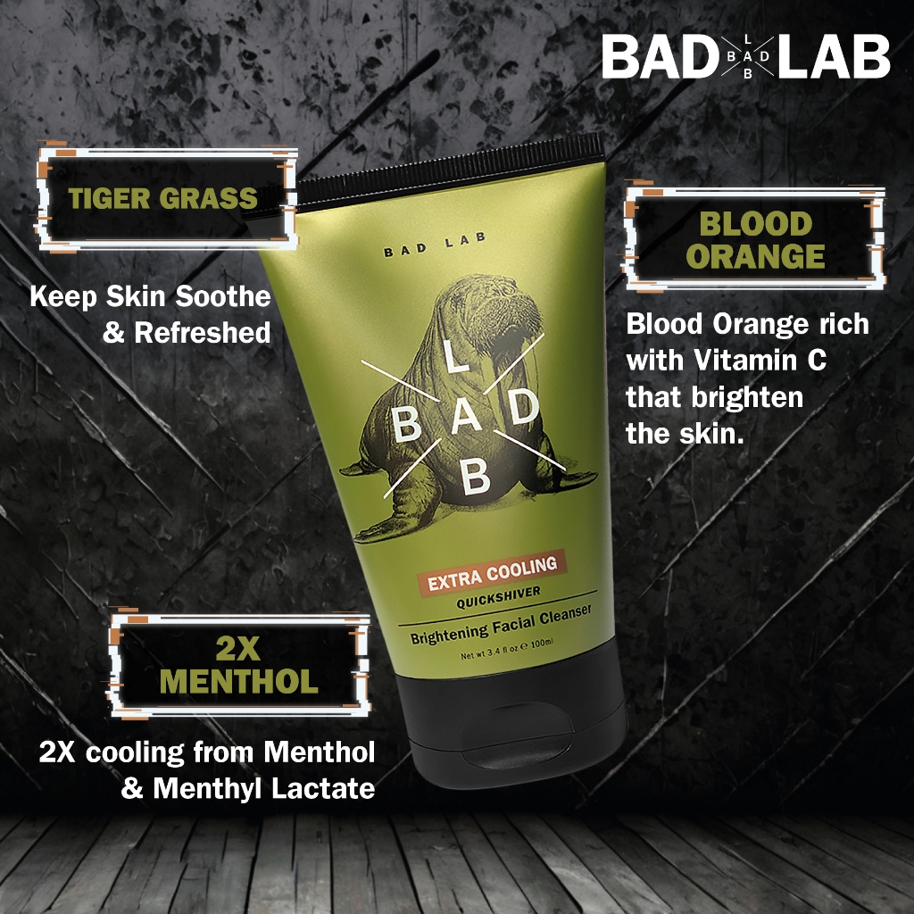 แบดแล็บ ครีมโฟมล้างหน้าผิวกระจ่างใส สูตรเย็นพิเศษ  ควิคเชฟเวอร์ 100ml BL80253N