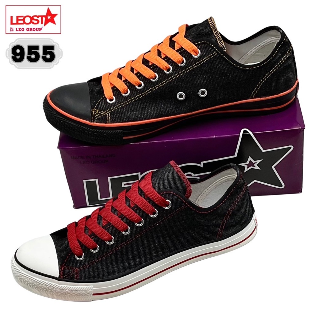 รองเท้าผ้าใบ LEO STAR (955,ผ้ายีนส์) (SIZE 37-45)