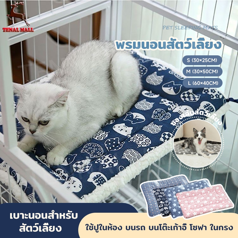 🐶พร้อมส่ง 🐱 เบาะรองสัตว์เลี้ยง ที่นอนแมว เบาะรองนอนสุนัข หมา สีสันสดใส พร้อมส่ง