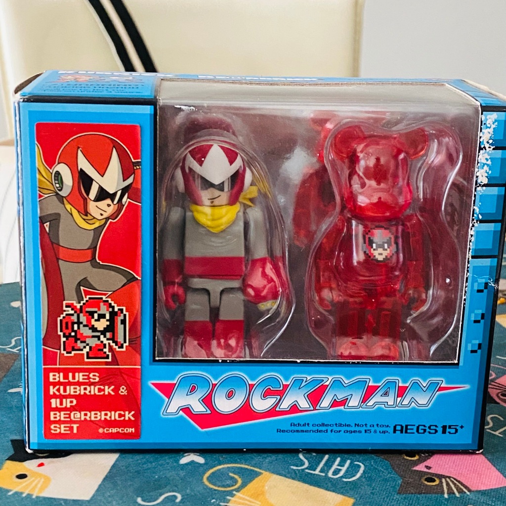 Rockman Blues Kubrick & 1UP Be@rbrick Set (Limited Edition)