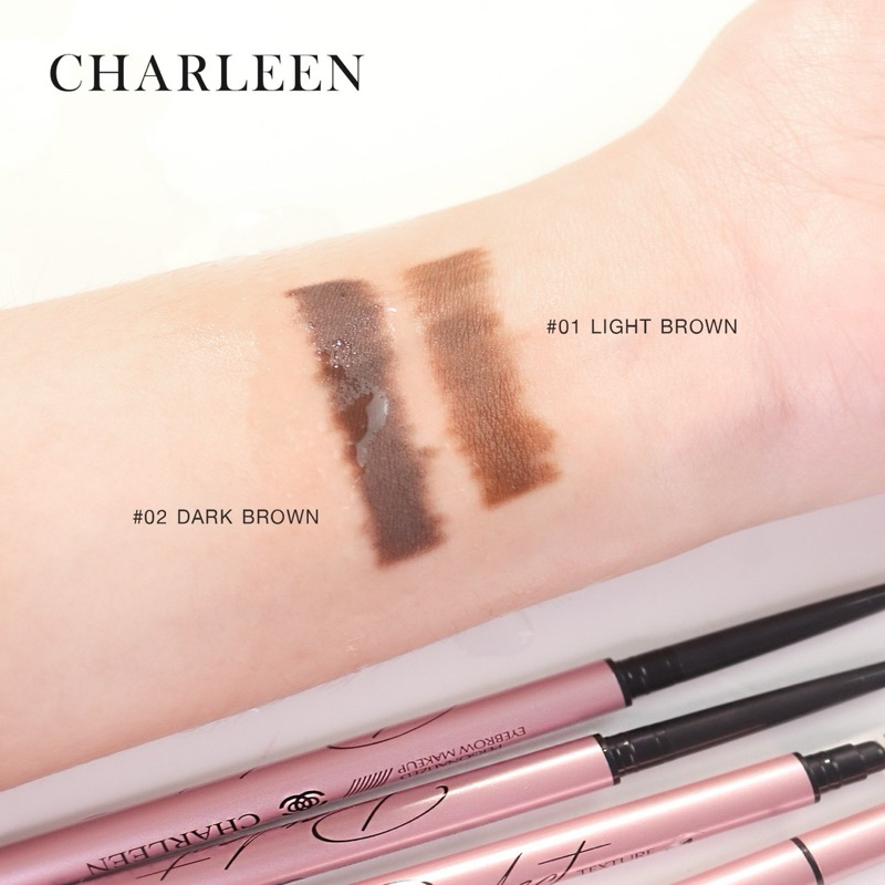 [ของแท้บริษัท/ส่งไว] ดินสอเขียนคิ้วชาลีน มี 2 เฉดสีให้เลือก เขียนง่าย เส้นเล็ก ติดทน