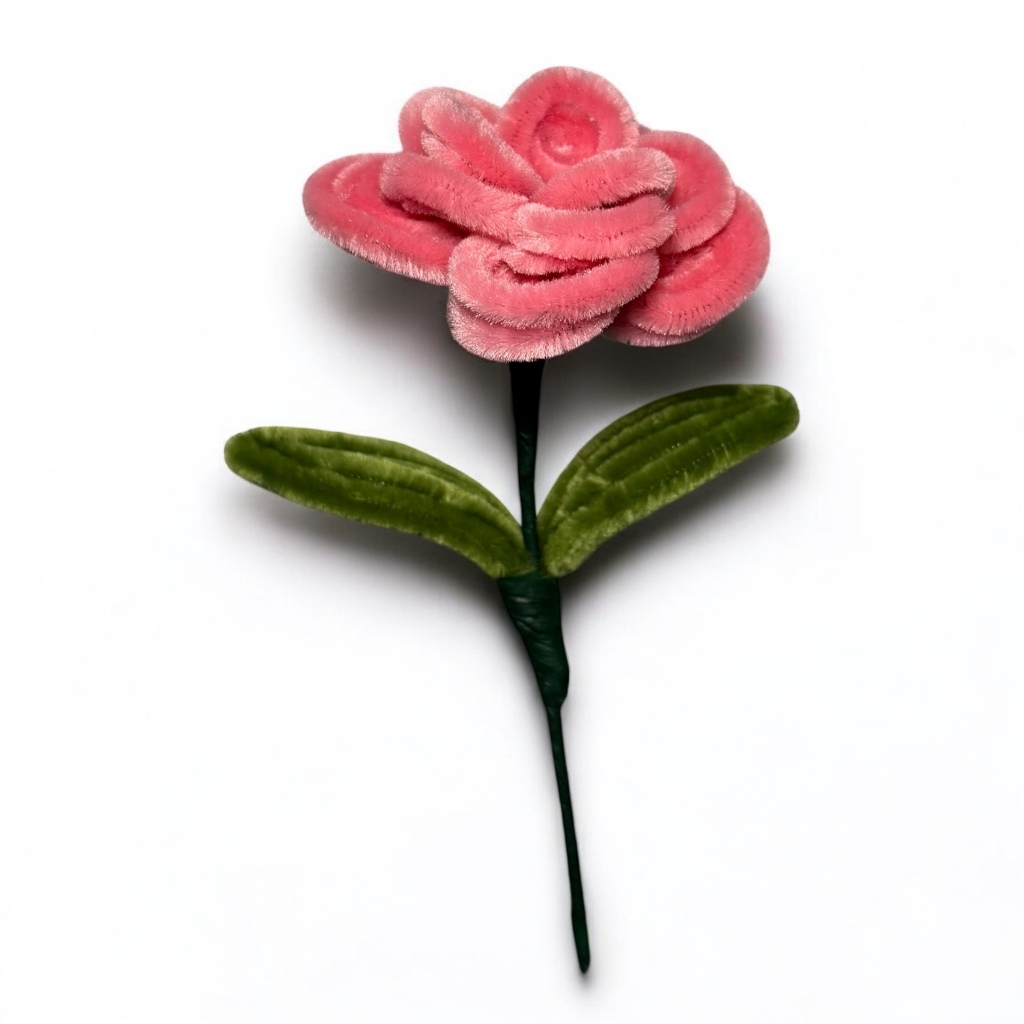 ดอกกุหลาบกำมะหยี่ สำหรับมอบให้เป็นของขวัญ กุหลาบกกำมะหยี่ งาน DIY แฮนด์เมด Handmade Velvet flower