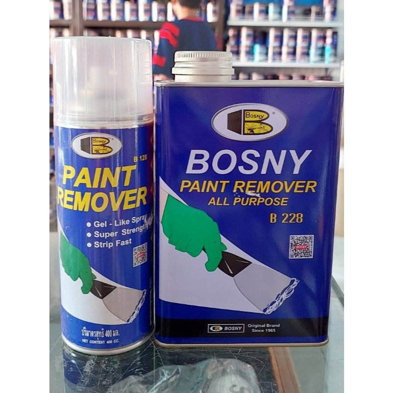 น้ำยาลอกสี Bosny B128 B228 ลอกง่าย ลอกเร็ว ใช้งานง่าย