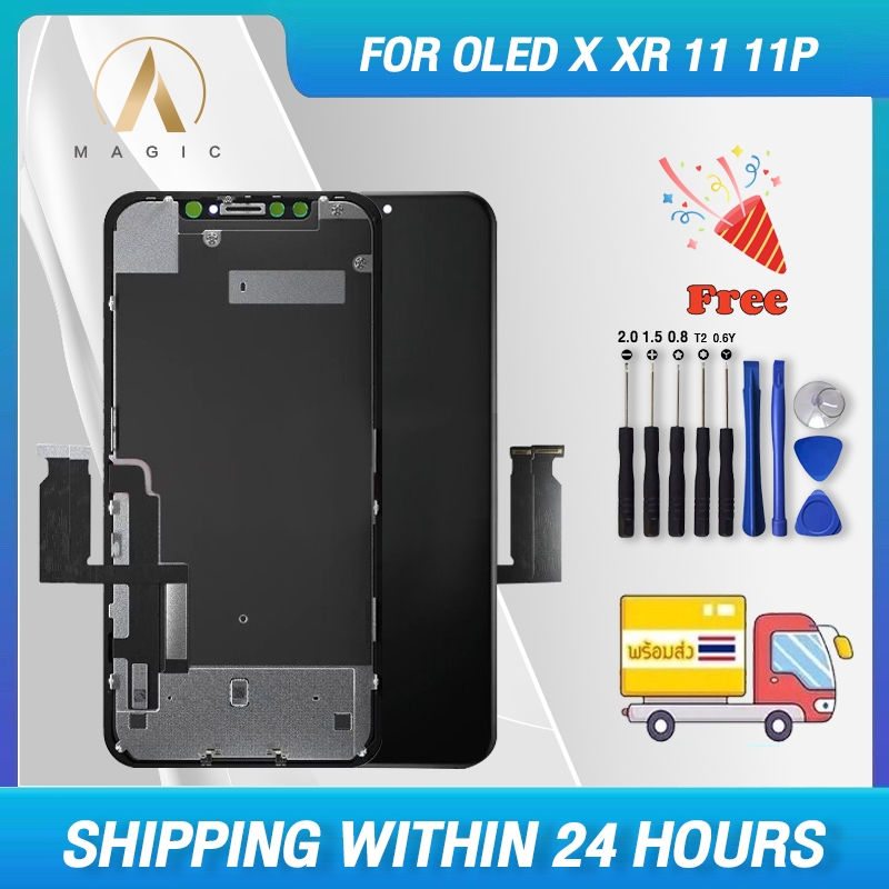 Magic หน้าจอ LCD Displayจอแสดงผลสำหรับ จอไอโฟน iPhone X XR XS MAX 11Pro การเปลี่ยนชุดประกอบหน้าจอสัมผัสรองรับ Face ID
