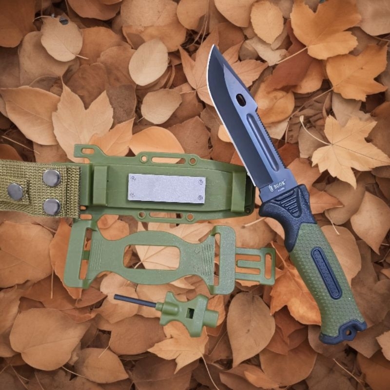 มีดพกมีดเดินป่า มีดปลอกพลาสติกแข็ง ปลอกไฟเบอ มีดพกรุ่น BGOK 5238B USA ยาว27cm