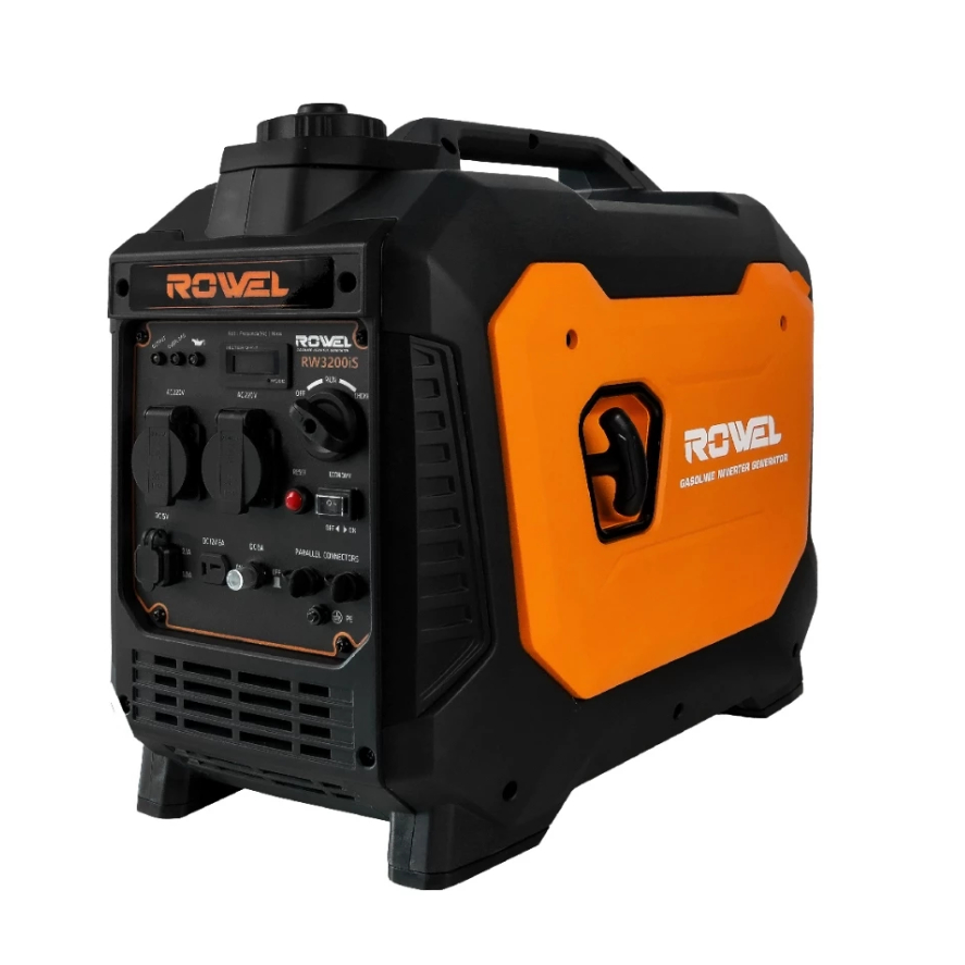 ROWEL เครื่องปั่นไฟเบนซิน รุ่น RW-GE-RW3200iS 3.2KW เครื่อง 4 จังหวะ 5 HP เครื่องปั่นไฟ เครื่องกำเนิ