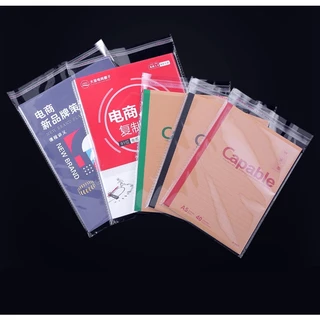 ถุงแก้ว OPP ฝากาว ถุงแก้วฝากาวอย่างหนา OPP แบบแพ๊ค 100 ใบ ถุงไซส์นิ้ว ซองพลาสติกใสฝากาว #opp100 ใบ