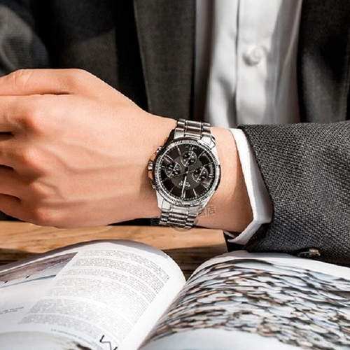 Casio Standard นาฬิกาข้อมือผู้ชาย สายสแตนเลส สีเงิน รุ่น MTP-1375D,MTP-1375D-1A,MTP-1375D-1AVDF