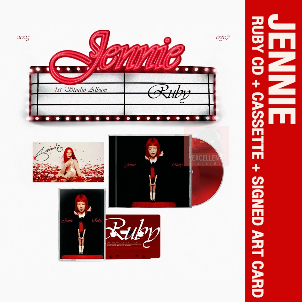 PRE-ORDER SIGNED : JENNIE - SIGNED RUBY CD BOXSET