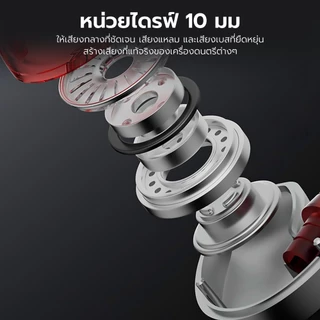 หูฟัง SGT Earphones Wired หูฟังมีไมค์ เบสหนัก 3.5mm. รองรับ Android สามารถใช้งานร่วมกับสมาร์ทโฟน ของแท้100%