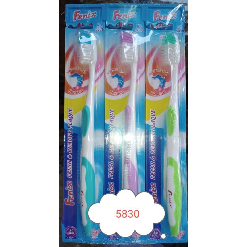 แปรงสีฟันFenix 5830 (Soft)รุ่นขนแปรงนุ่ม หน้าแปรงเรียวเล็ก ราคาต่อ 1 ด้าม