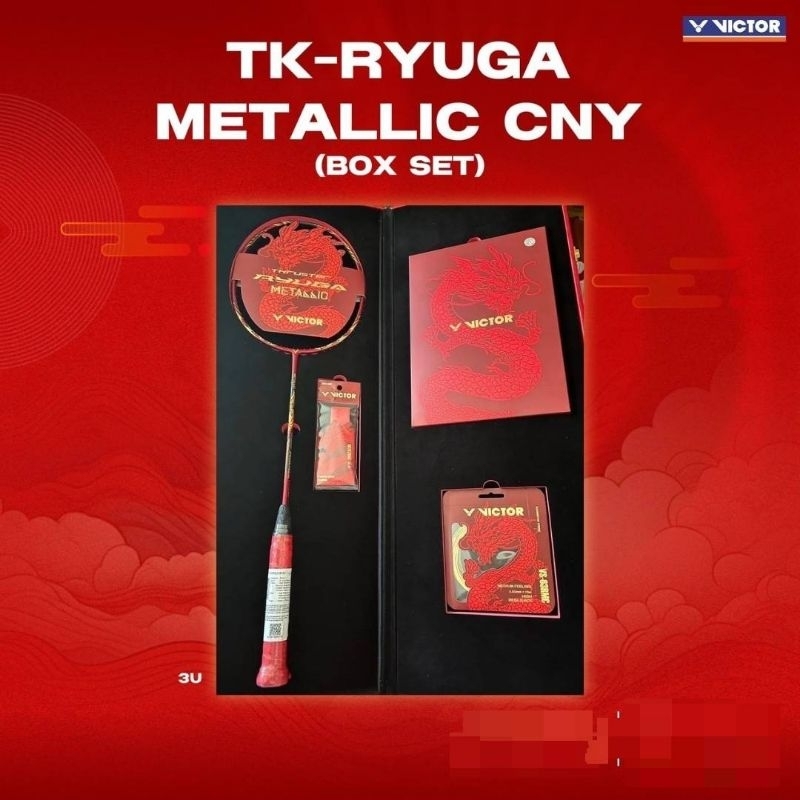 VICTOR ไม้แบดมินตัน รุ่น THRUSTER RYUGA METALLIC CNY 3U (Box set)