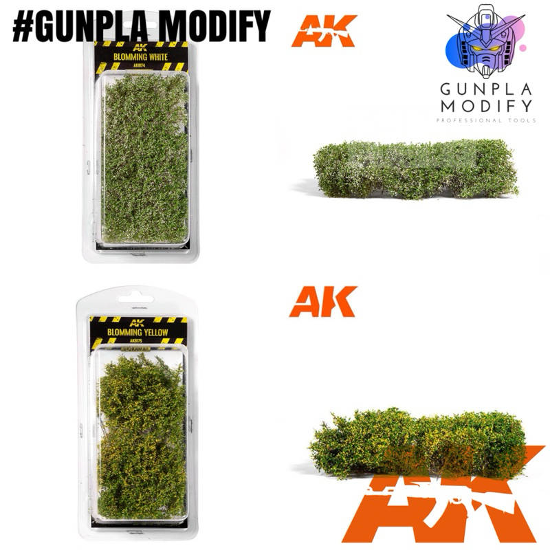AK INTERACTIVE Shrubberies พุ่มไม้สำเร็จพร้อมใช้งาน 1:35/70mm/90mm