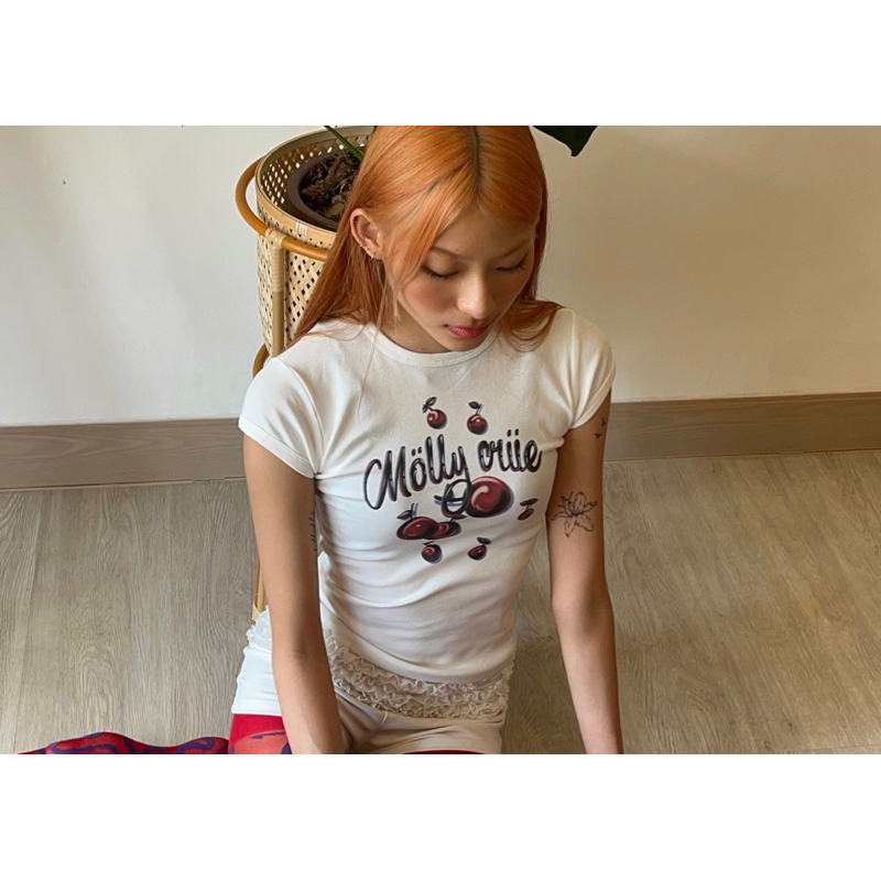 Molly cherry bomb baby tee