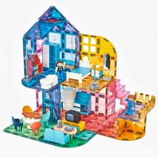 Magnetic Tiles Dreamy Dollhouse 135 pieces ตัวต่อแม่เหล็กบ้านตุ๊กตาชวนฝัน 135 ชิ้น