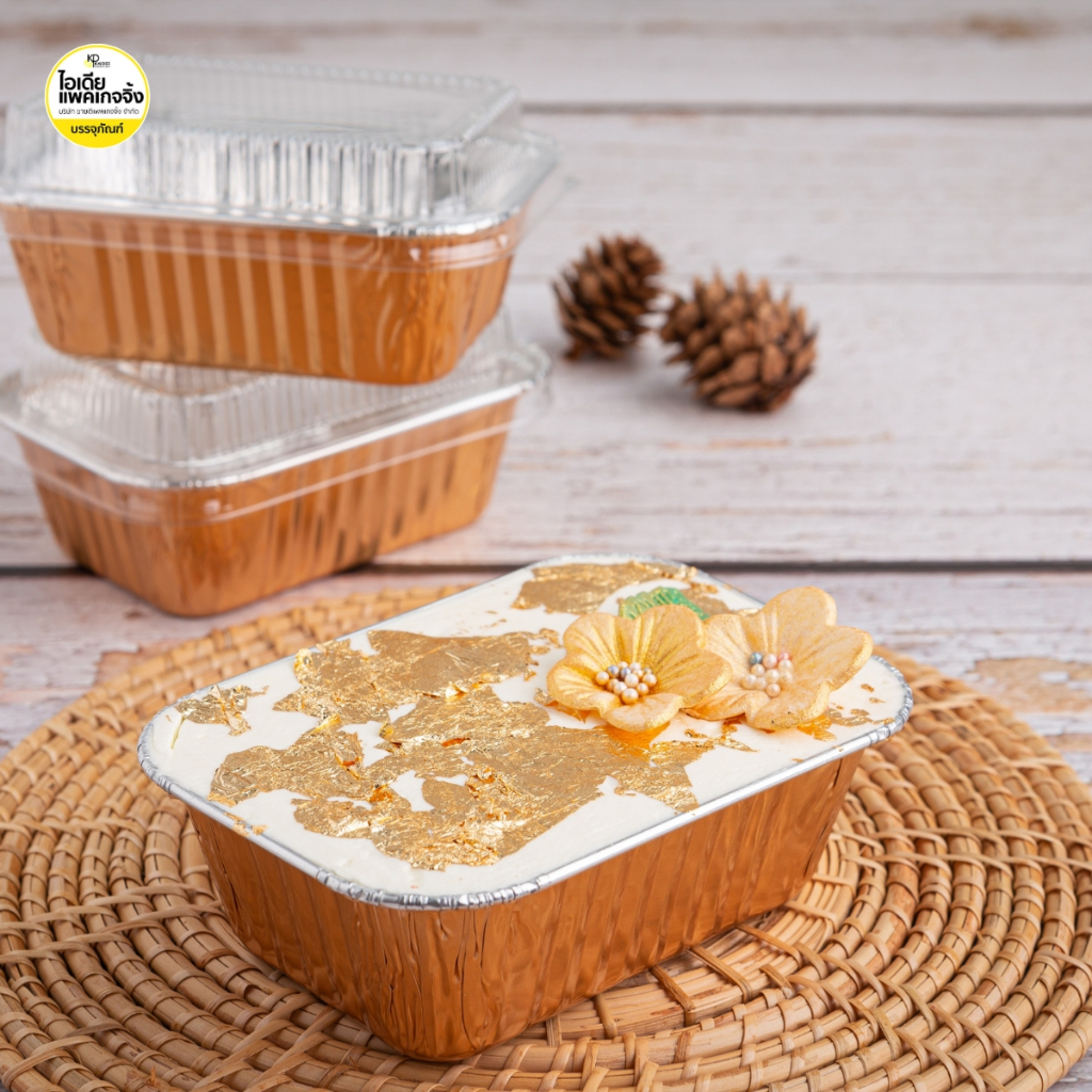 S&S (100 ชุด) ถาดฟอยล์เหลี่ยม 4004 พร้อมฝา 140ml - รูปที่ 2