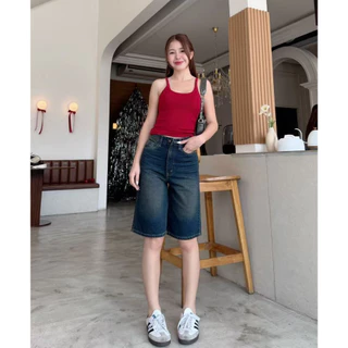 กางเกงยีนส์ผู้หญิง ขาสั้น 5ส่วน ผ้าไม่ยืด เนื้อผ้าดีใส่สบาย ไซส์ S - 3XLขาสั้น 5ส่วน