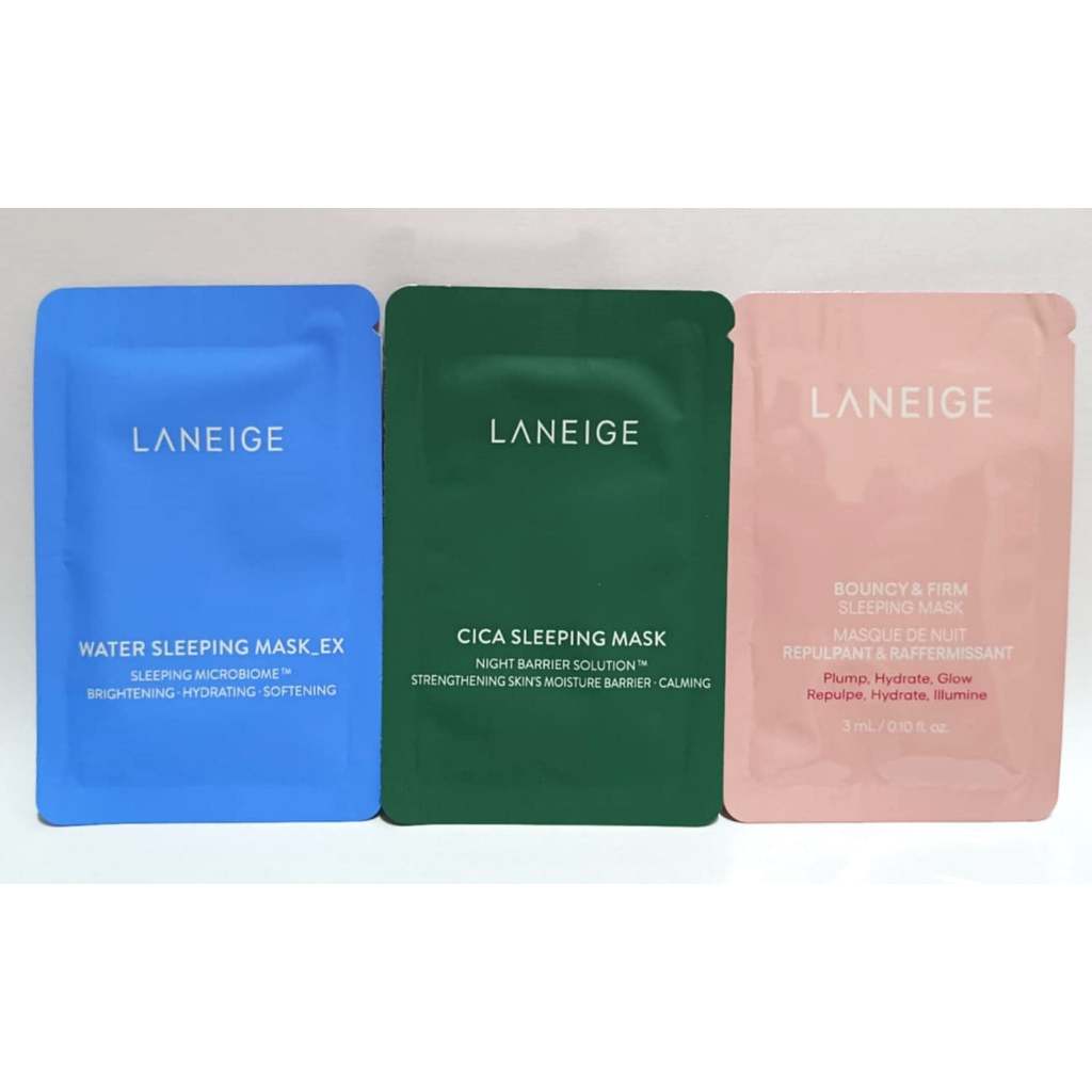 Laneige ลาเนจ เทสเตอร์ ขนาดทดลอง ขนาดพกพา ของแท้ Tester ลาเนจขนาดทดลอง สลีปปิ้งมาค cica เพอเฟค ทดลอง ซอง ครีม มาค มาร์ค
