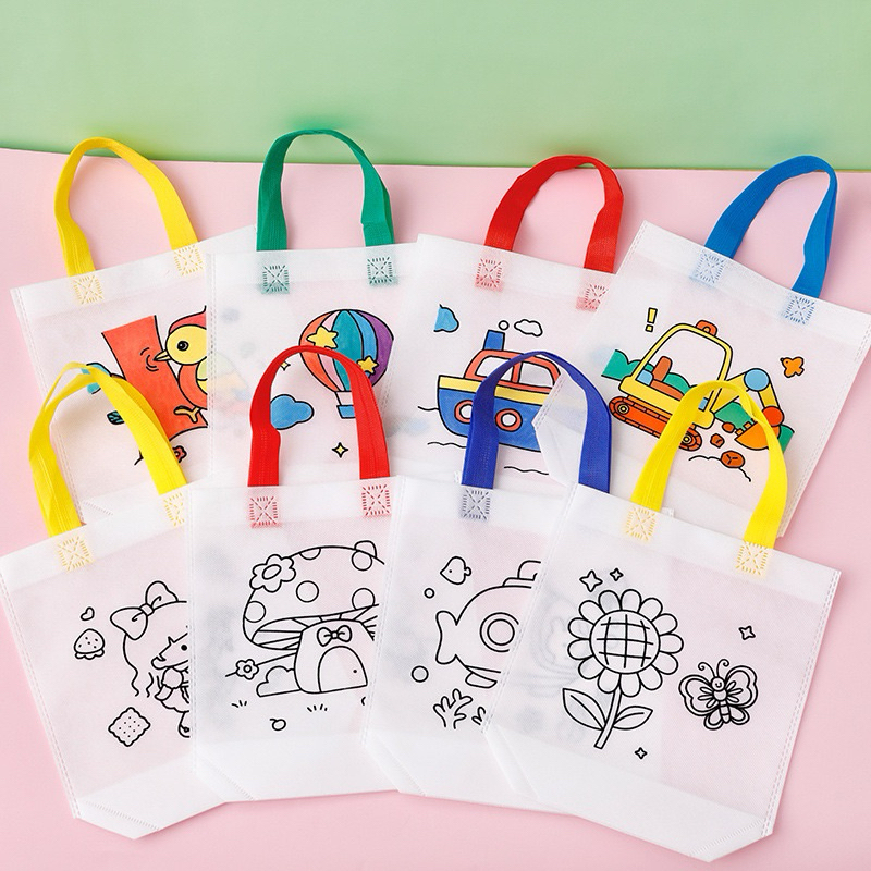 กระเป๋าระบายสี DIY ของเล่นแจกเด็ก สร้างสรรค์พัฒนาการเสริมจินตนาการ กิจกรรมวันปีใหม่ คริสต์มาส วันเด็ก DIY-13