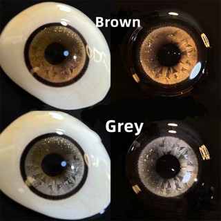Midroo คอนแทคเลนส์สี Twinkle Brown/Grey ขนาดมินิ 14.0mm-1คู่