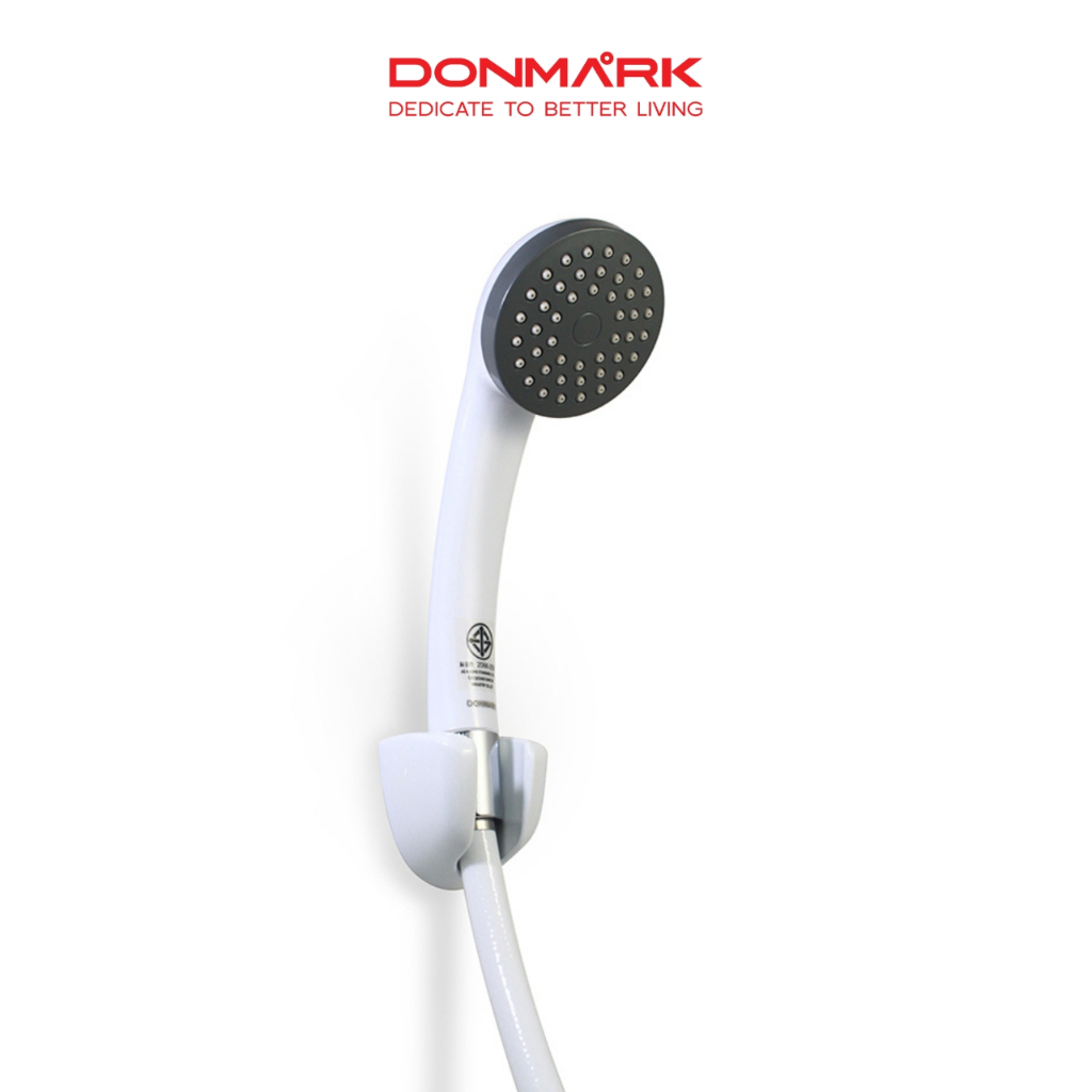 DONMARK ฝักบัวอาบน้ำสีขาวพร้อมสายสีขาวครบชุด รุ่น CD-23 - รูปที่ 3