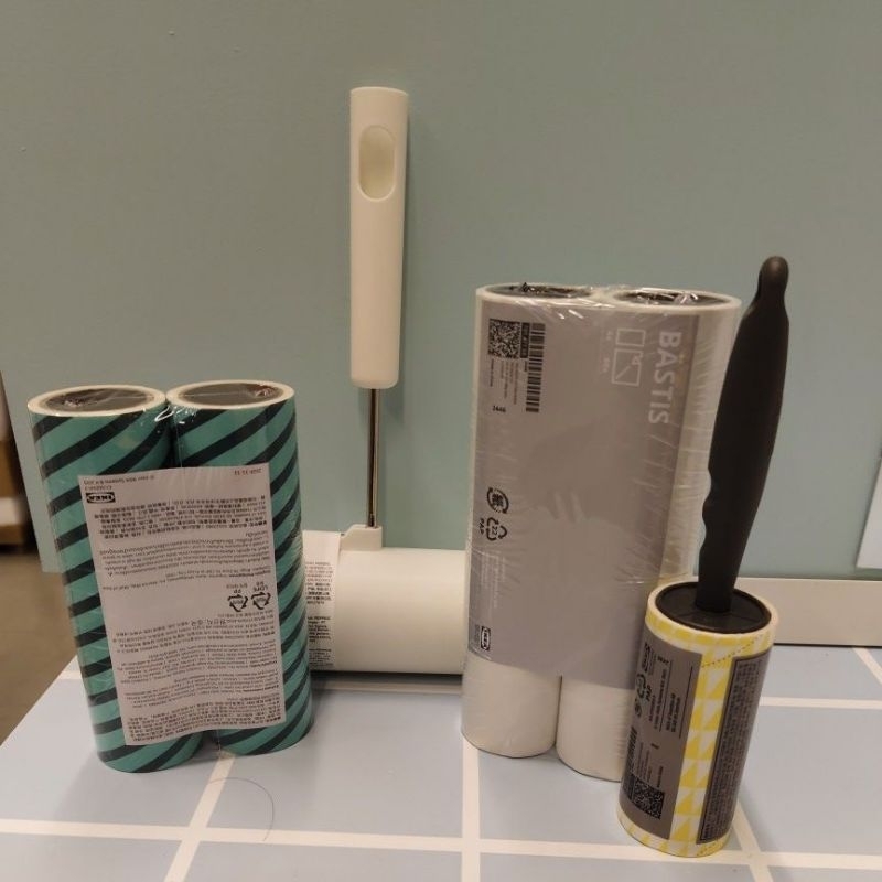 IKEA,ลูกกลิ้งอิเกีย,,รีฟิลลูกกลิ้งเก็บขนและฝุ่น4ชิ้นอิเกีย,พร้อมส่ง,BASTISเบสติส