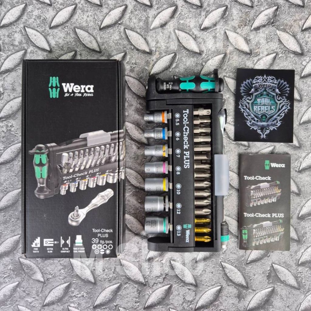 ชุดบล็อก ไขควง WERA 1/4" Tool-Check Plus