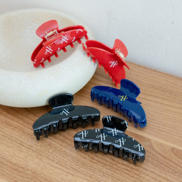 AHA004 Hair claw clip กิ๊บหนีบผมลายโลโก้ Ahalf