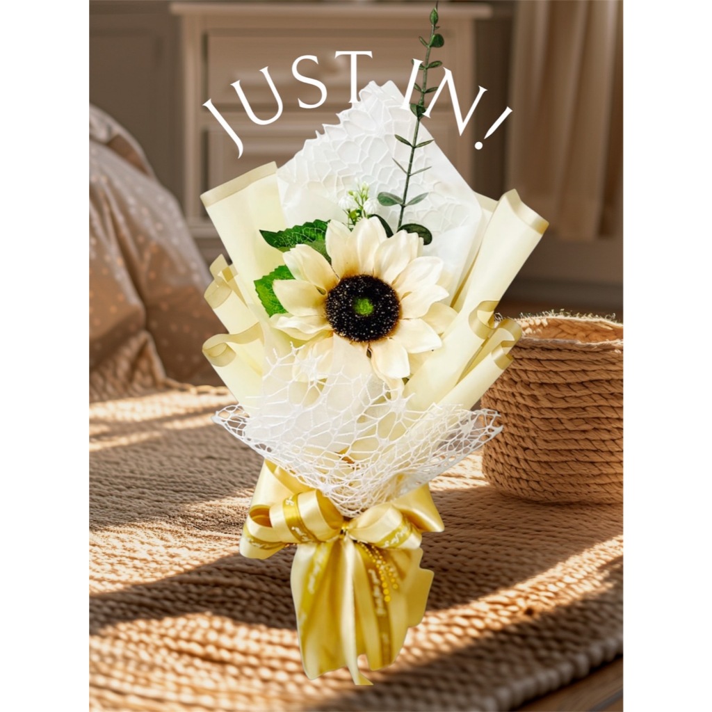 ทานตะวัน 1 ดอก ช่อดอกไม้ ช่อดอกไม้ดอกทานตะวัน ดอกไม้รับปริญญา ปัจฉิม ดอกไม้วันวาเลนไทน์ - รูปที่ 2