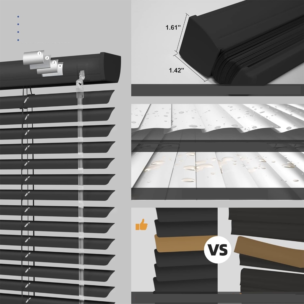 ตกแต่งบ้าน ม่มู่ลี่ มู่ลี่ PVC มี 6 ขนาด หลายสี มู่ลี่หรี่แสงไ ติดตั้งง่าย อากาศได้ดี ม่านม้วน สําหรับตกแต่งบ้าน ม่านมู่ลี่ ส่งด่วน สั่งเลย
