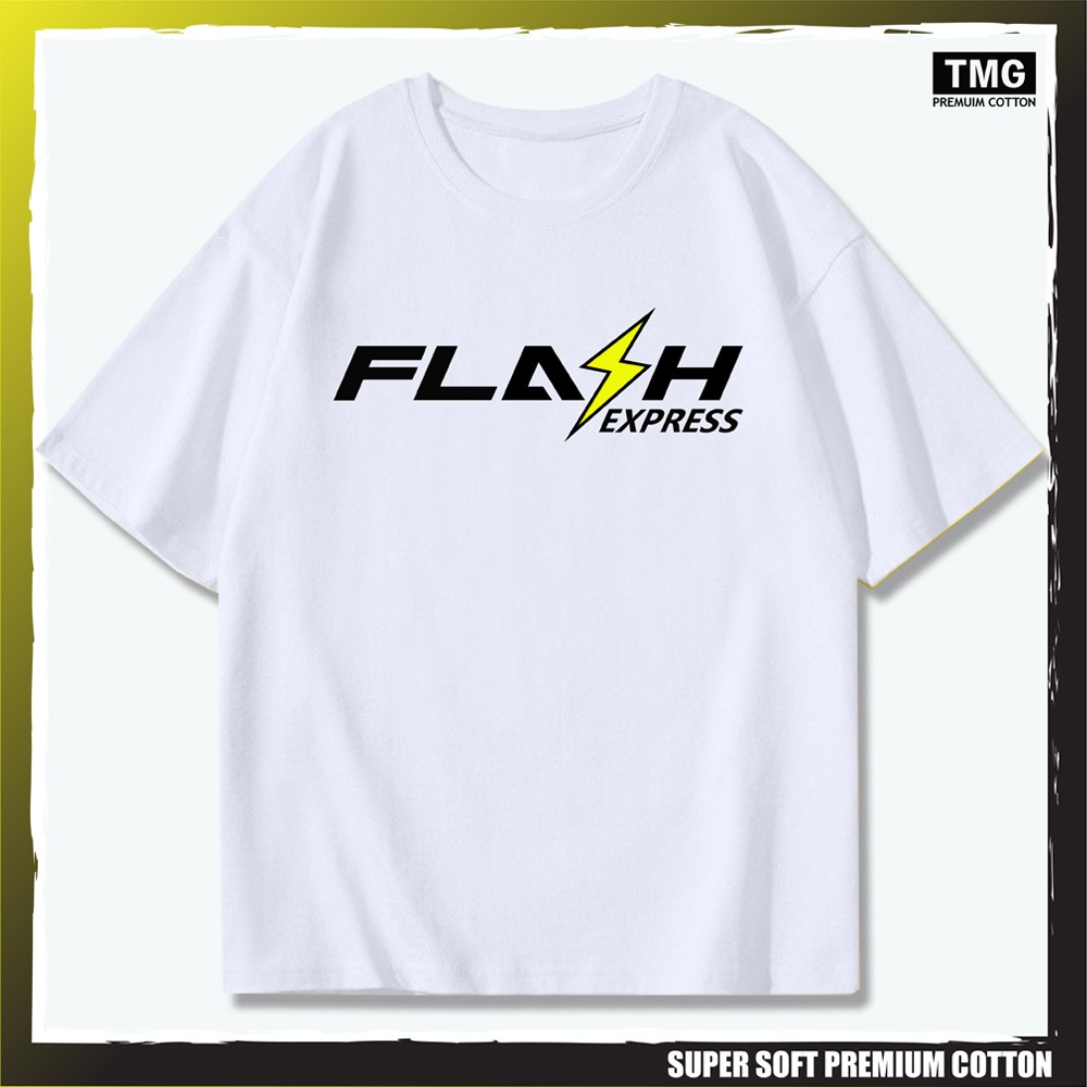เสื้อยืดคอกลม Flash Express เนื้อผ้า Cotton100 เกรดพรีเมี่ยม
