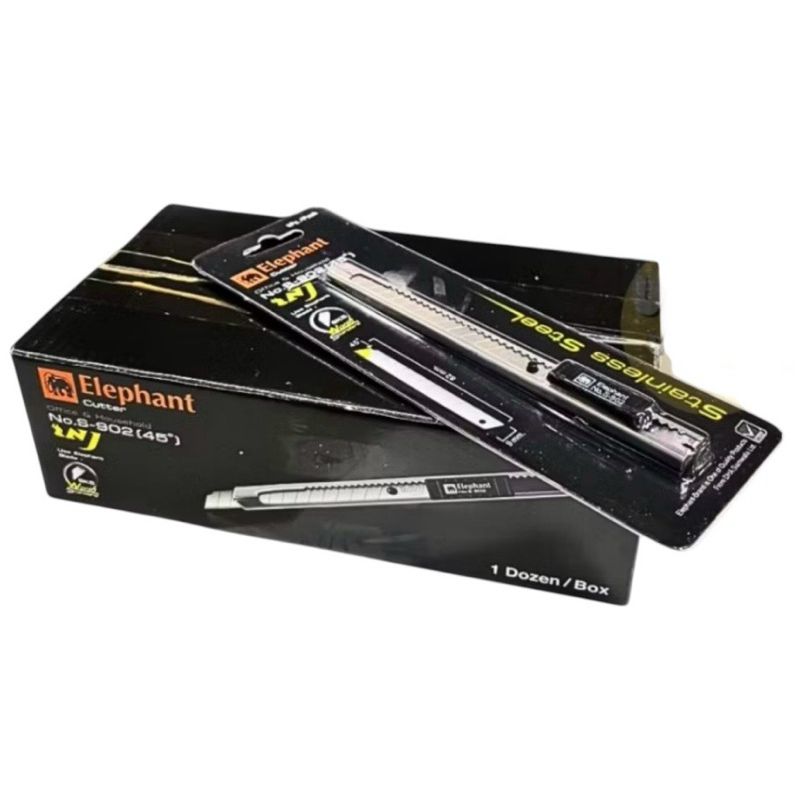 มีดคัตเตอร์เล็ก “Elephant” No.P-902 (45 องศา)(กล่อง/12 ชิ้น)