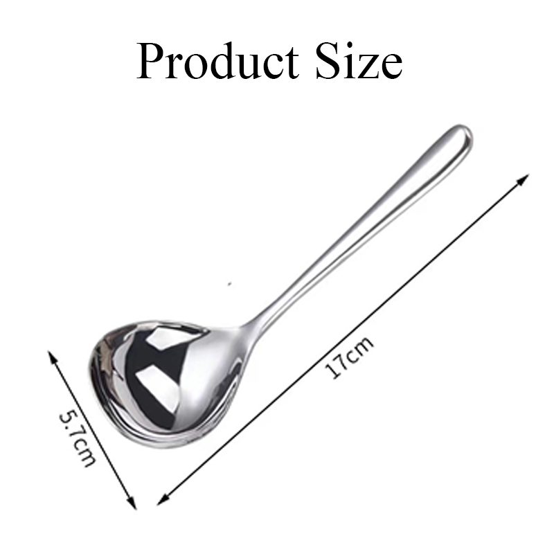 ช้อนสแตนเลส ช้อนกลาง ช้อนตักซุป เกาหลี เงินทอง สแตนเลส ช้อนซุป ทัพพี ช้อนญี่ปุ่น ✨Anollao - รูปที่ 7