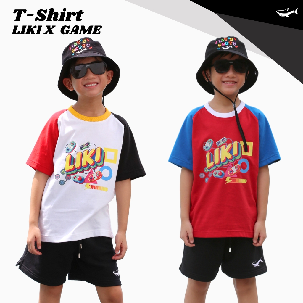 เสื้อยืดเด็ก LIKI X GAME ดีไซน์เกมสีสันสดใสสะดุดตา มาพร้อมกับลุคทูโทนสุดเท่ห์ ผ้านุ๊มมมมนุ่ม
