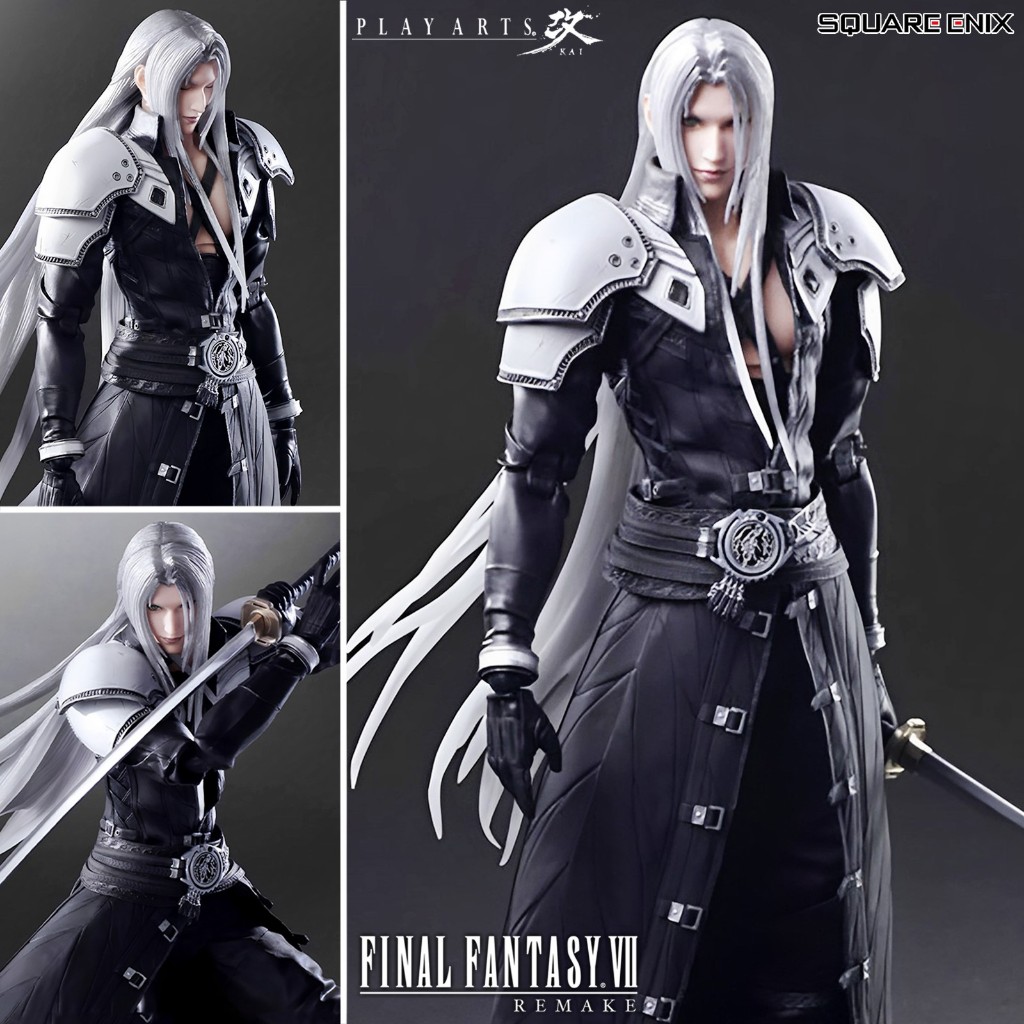 งานแท้ Square Enix Play Arts Kai FF Final Fantasy VII Remake ไฟนอลแฟนตาซี 7 รีเมค Sephiroth เซฟีรอธ 