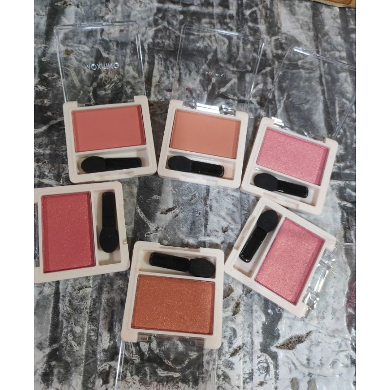 อายแชโดว์ Moxiting มี6เบอร์ ทาตาปัดแก้ม +ชิมเมอร์ ตกแต่งใบหน้ารอบดวงตา สีสวย ติดทนนาน