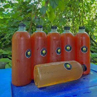 ขวดPET 1,000 ml กลมเรียบ หนา35กรัม 50 ใบ พร้อมฝา (กดสั่งครั้งละไม่เกิน50ใบ)