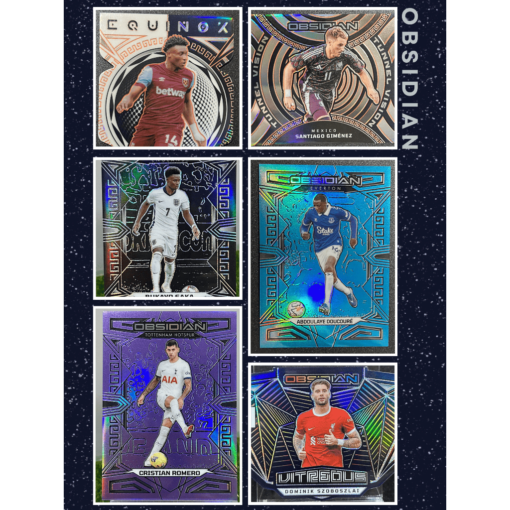 SET PANINI OBSIDIAN : Szoboszlai, Saka, Romero, Doucoure, Maddison, Gimenez, Kudus, Wilson